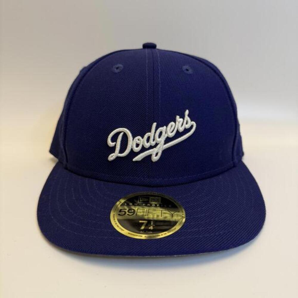 Kith LA Dodgers‎ New Era 59FIFTY Blue Wool Low Profile Fitted Hat 7 1/4